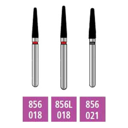 House Brand FG 856.025 Fine, Round End Taper, Single Use Diamond Bur, 10/Pk