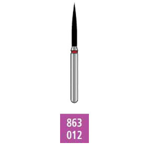 Infection ControlHouse Brand FG 863.012 Medium, Flame, Single Use Diamond Bur, 10/Pk
