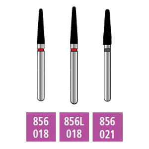 Infection ControlHouse Brand FG 856L.020 Coarse, Round End Taper, Single Use Diamond Bur, 10/Pk