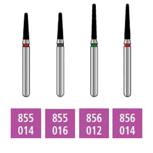 Infection ControlHouse Brand FG 856L.014 Super Coarse, Round End Taper, Single Use Diamond Bur