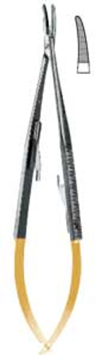 Hu-Friedy Castroviejo 14cm/5.5 Perma Sharp Curved Needle Holder. Single Holder