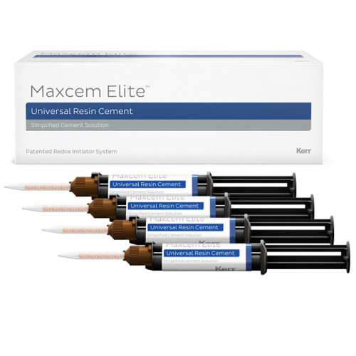 Maxcem Elite Bulk Pack - Clear, 4x 5g Syringes & 40 Assorted Tips