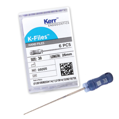 Kerr Endodontics K-Files 25mm #30 6/Box.