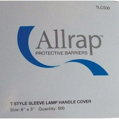 Allrap Disposable Light Handle Sleeve 6' x 3' - Clear - 500/Box. For T-Style