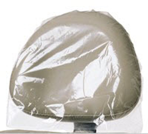 Pinnacle 9-1/2' x 11' Clear Plastic Headrest Covers, Box of 250