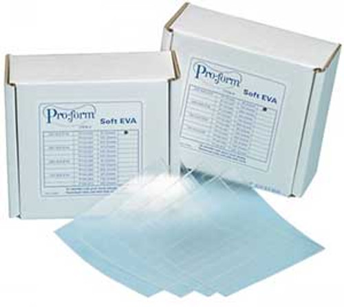 ProForm .080 Soft EVA Tray Material 5' x 5' 25/Pk. Soft, clear, easily formed