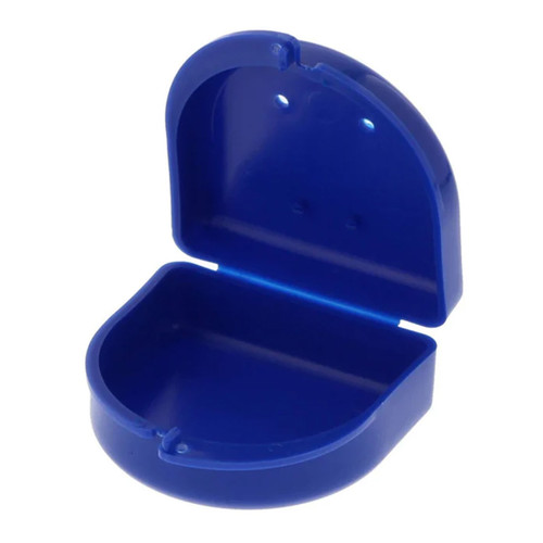 Bo-Box Blue Orthodontic Retainer Cases, bag of 10 boxes