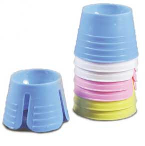 Prehma Disposable Dappen Dishes in assorted colors, Box of 1000