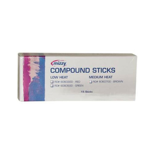 Mizzy Impression Compound Sticks, Red Low Heat, Pleasantly scented