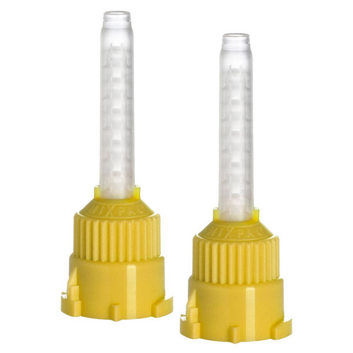 Hexa T-Mixer Yellow Mixing Tips, Small 4.2mm, 48/Pk. 1:1 & 2:1 Ratio