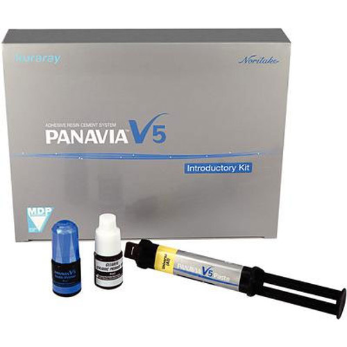 Panavia V5 Resin Cement, Introductory Kit - Clear: 2.4 mL V5 paste syringe, 2