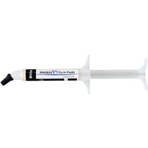 Panavia V5 Universal Resin Cement - Try-in Paste. White shade, 1.8 mL Syringe