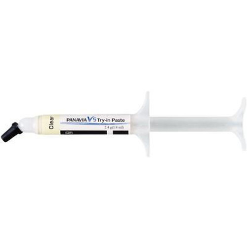 Panavia V5 Universal Resin Cement - Try-in Paste, CLEAR shade: 1.8 mL Syringe
