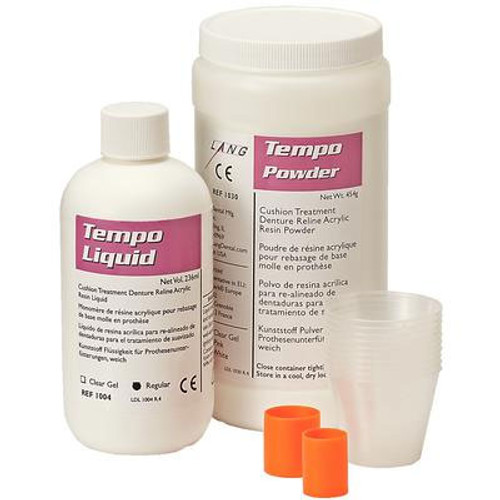 Tempo Short Term Very Soft Reline for Temporary Cushion Treatment, Pound