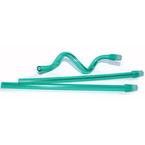 SafeBasics 6' Scented Saliva Ejectors - Mint, Clear Green w/ Green Tip 105/Pk