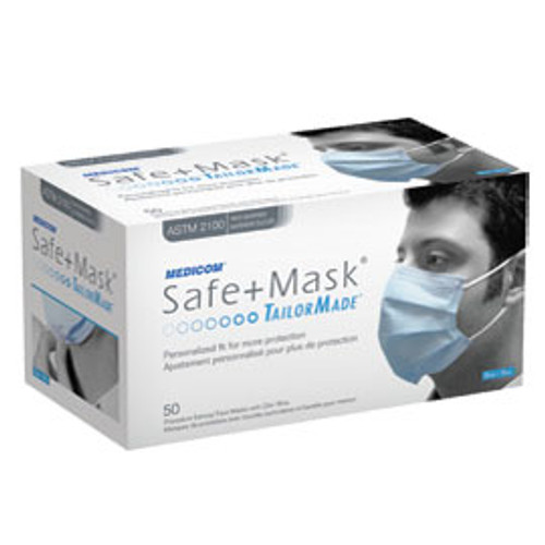 Safe+Mask TailorMade Ear-Loop Face Mask BLUE High Barrier PFE >=98% at 0.1