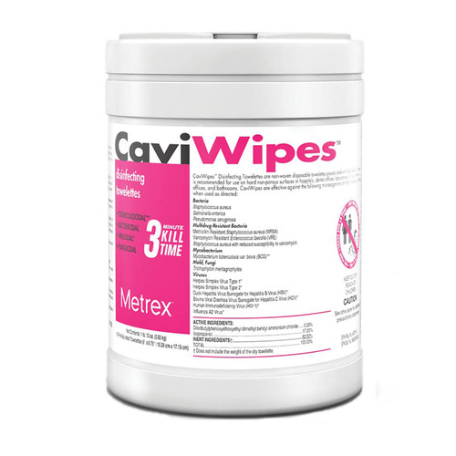 CaviWipes Towelettes (Large: 6' x 6.75') 160/Can