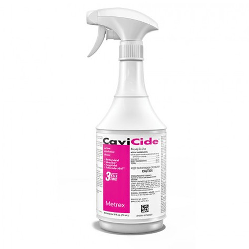 CaviCide Surface Disinfectant Case of 12 x 24oz. Spray Bottles.