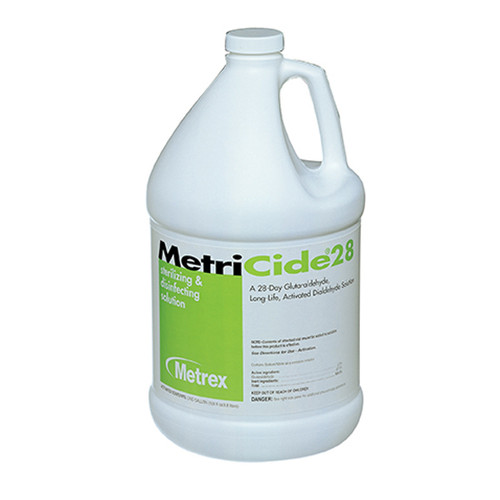 MetriCide 28 High-Level Disinfectant/Sterilant, 2.5% Glutaraldehyde, 4 x 1 Gal