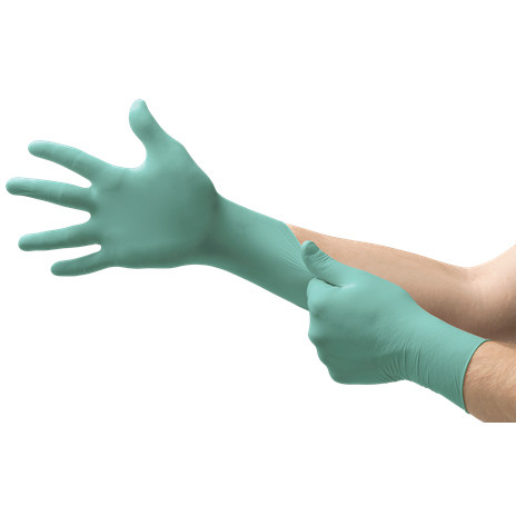 NeoPro Chloroprene glove: Non-Sterile, Powder-Free, Textured, Green, box of 100