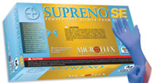 Supreno SE Nitrile glove: Non-Sterile, Powder-Free, Textured, Non-Chlorinated