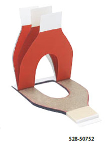 Miltex Thin Red/Blue Horseshoe shaped Articulating Paper