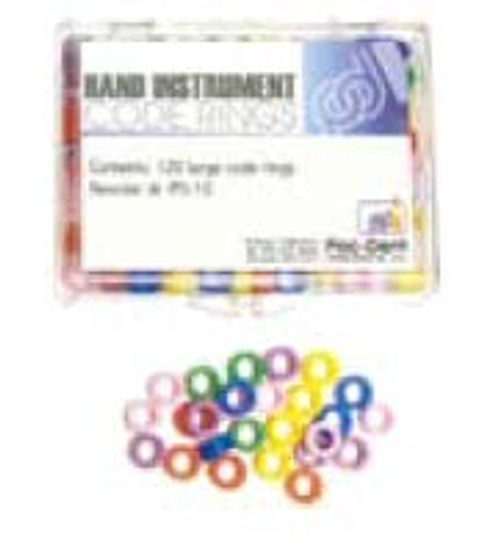 Pac-Dent Silicone Instrument Code Rings - Small, Assorted Colors, Box of 120