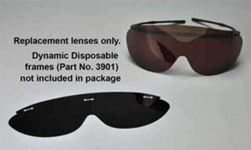 Dynamic Disposables Dynamic Disposable Eyewear - Replacement Lens GREY 100/Pk