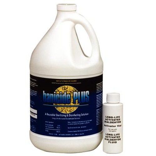 Banicide Plus 3.4% glutaraldehyde, 28 Day Sterilizing and Disinfecting Solution