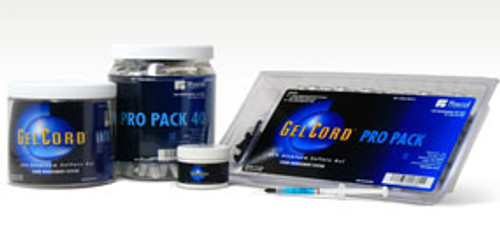 Gel-Cord Pro Pack 12. 25% Aluminum Sulfate Gel, Blue, Raspberry flavor. Pack