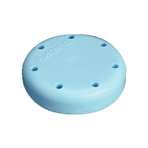 Plasdent Small Round Bur Block - Blue, Magnetic, 7 Burs Capacity, Diameter 1