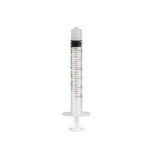 Plasdent 3cc Luer Lock Irrigation Syringes 100/Bx. Disposable, Non-Sterile