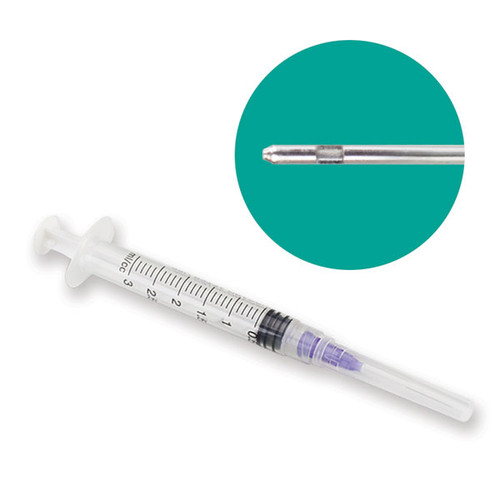 ProBevac 3cc Syringe with 30ga Closed End Irrigation Needle Tips (Purple)