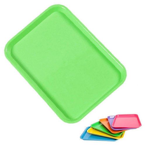 Plasdent Set-up Tray Flat Size B (Ritter) - Neon Green, Plastic, 13 3/8' x 9