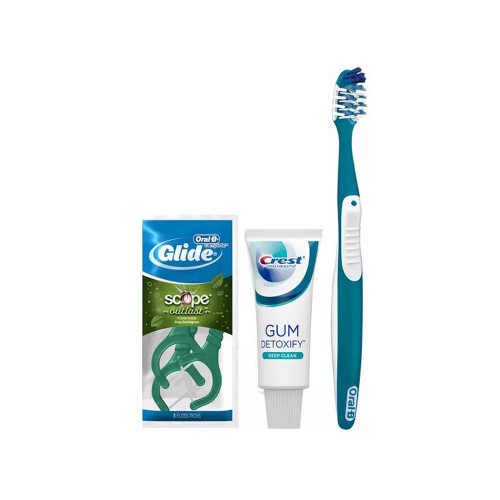 Crest Oral-B Gingivitis Manual Solution Bundle with Glide + Scope Outlast Floss Picks, 72/Case