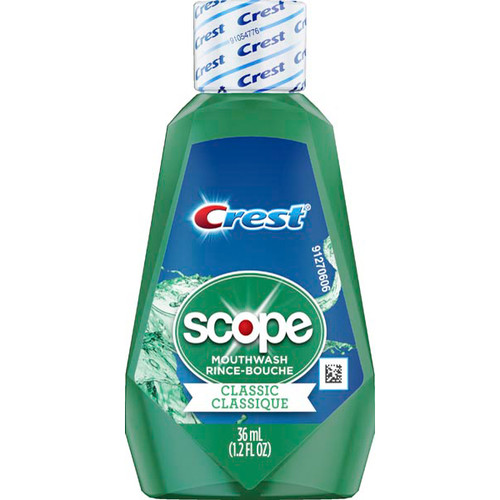 Scope Mouthwash, Original mint flavor. Case of 48 - 36 ml Bottles