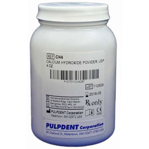 Pulpdent Calcium Hydroxide Powder, USP, 4 oz package