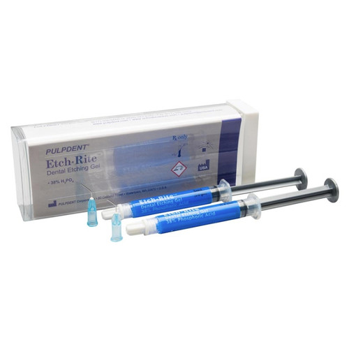 Etch-Rite etching gel - 38% Phosphoric Acid, Twin Pack: 2 - 3 mL Syringes