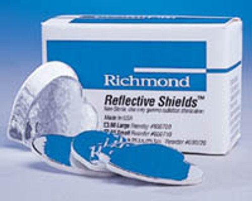 Reflective Shields large cotton roll substitute with reflective backing, box