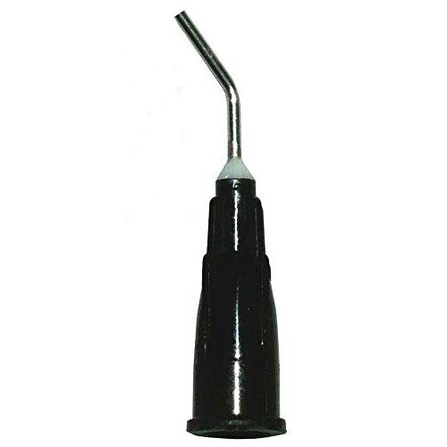 Safe-Dent Pre-Bent Applicator Needle Tips, 20 Gauge-Black, Case of 25x100/Bag