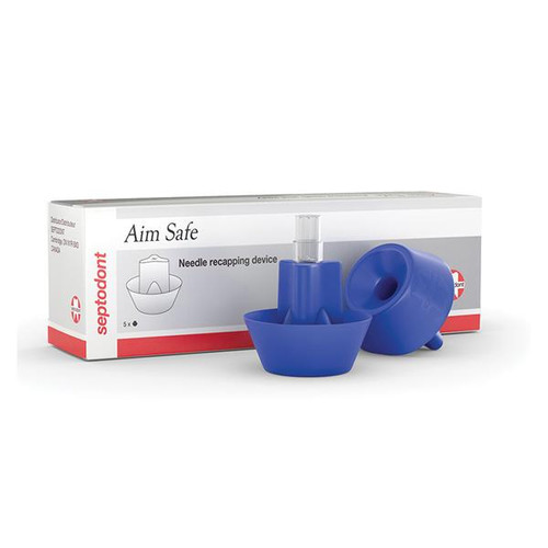 Aim Safe Needle Recapping Device, 5/Pk. Rubber Countertop Needle Stick
