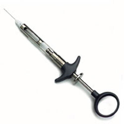 Aspiject Self-Aspirating Syringe with Thumb Ring, Stainless Steel, Lightweight