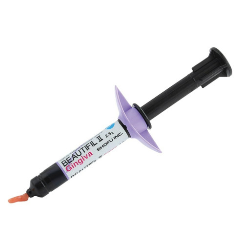 Beautifil II Gingiva shades - Dark Pink, 2.5gm Syringe. Nano-Hybrid Composite
