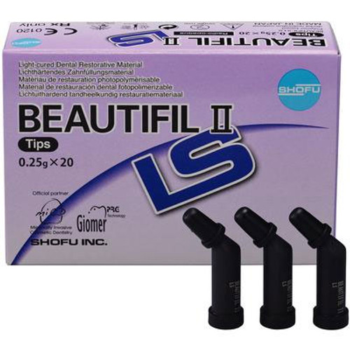 Beautifil II LS Bleach White, 20 x 0.25 gm Tips. LS (Low Shrink) Universal