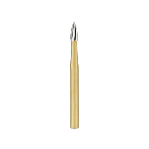 SS White FG #7104 12 blade flame finishing bur, pack of 5 burs