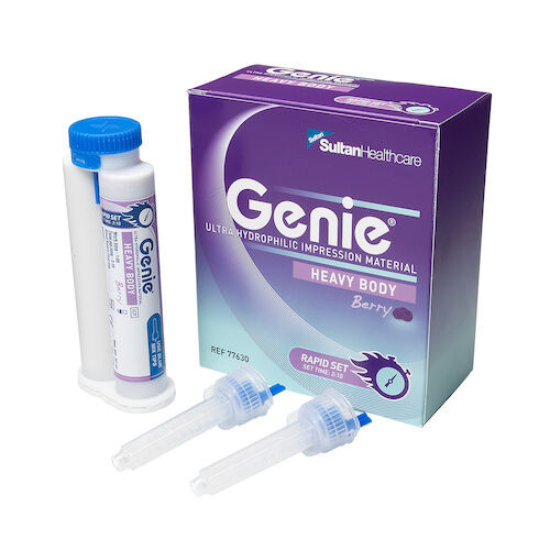 Genie VPS Heavy Body, Rapid Set Berry Flavor, Purple 2x 50ml Redesigned Cartridges w/Tips