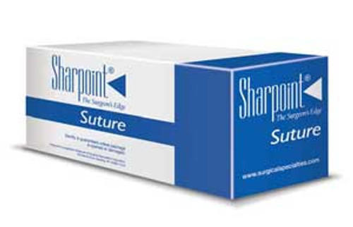 Look 4/0, 18' Chromic Gut absorbable suture with reverse-cutting C-6 needle