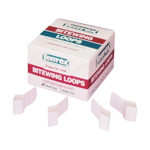 Temrex Bite wing loop for #2 film, box of 500 bite wing loops