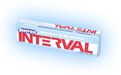 Interval self-cure temporary filling material with syringe delivery system