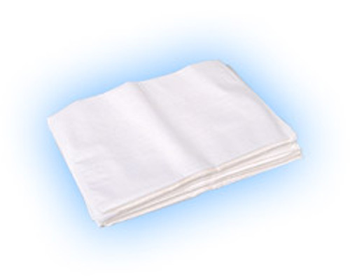 Fabricel 13' x 13' White Tissue/Poly Headrest Covers, Box of 500